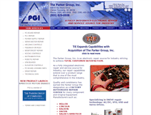 Tablet Screenshot of parkergroupinc.com
